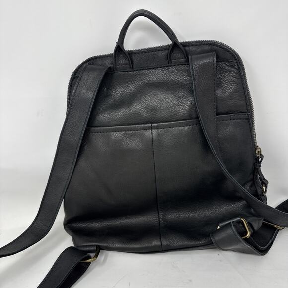 American Leather Co Black Cleveland Midsize Backpack main image 4